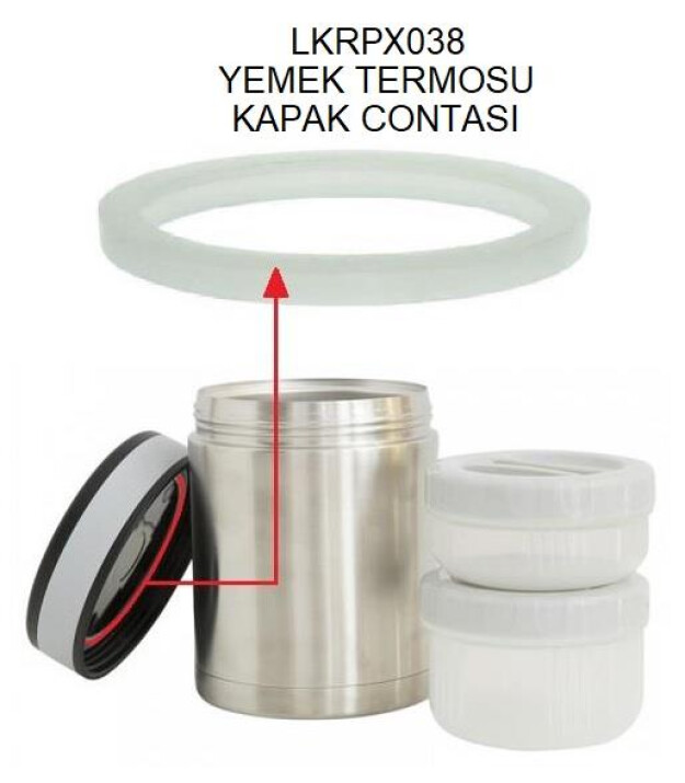 Laken Yemek Termos Dış Kapak Yedek Silikon Contası