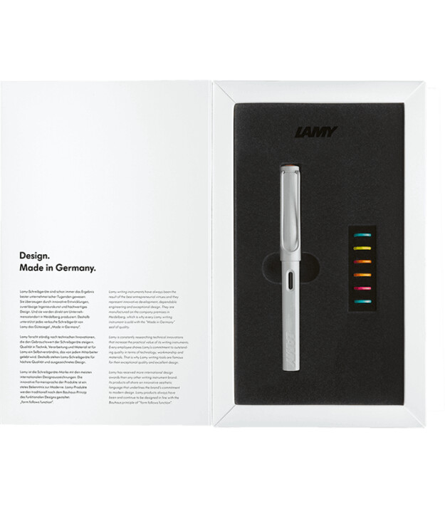 Lamy Safari Multicolor Dolma Kalem (Metal Klips) (EF Uç) // Beyaz