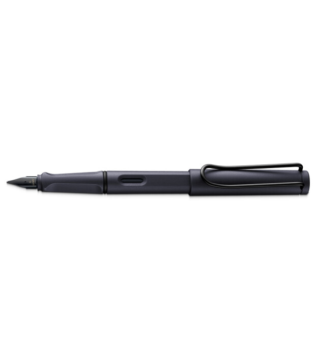 Lamy Safari Dolma Kalem (Metal Klips) (F Uç) // Steel Black