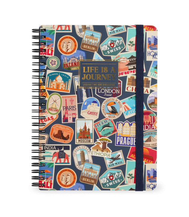 Legami &Ccedil;izgili Spiral Ciltli Defter - Max // Gezi