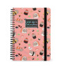 Legami &Ccedil;izgili Spiral Ciltli Defter - Max // Sushi Kedi