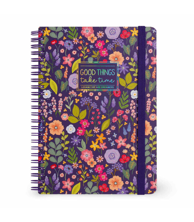 Legami &Ccedil;izgili Spiral Ciltli Defter - B&uuml;y&uuml;k // &Ccedil;i&ccedil;ek