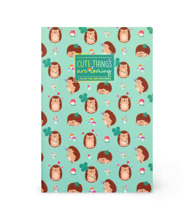 Legami &Ccedil;izgili Defter (Quaderno) B&uuml;y&uuml;k // Kirpi