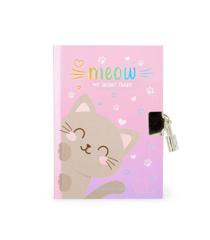 Legami Kilitli Günlük Defteri // Kedi