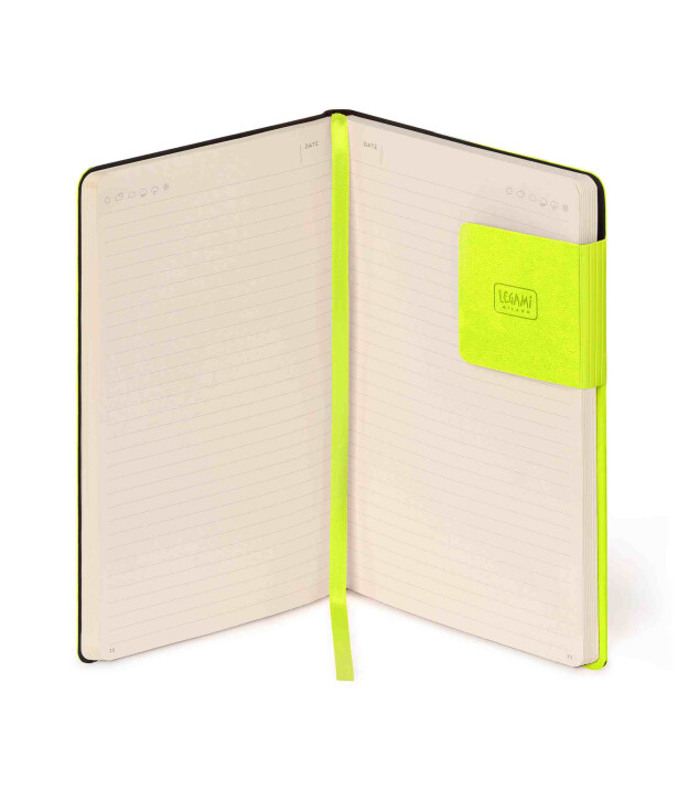 Legami &Ccedil;izgili Defter - B&uuml;y&uuml;k // Chartreuse