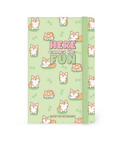 Legami Çizgili Fotograf Defteri - Orta // Corgi