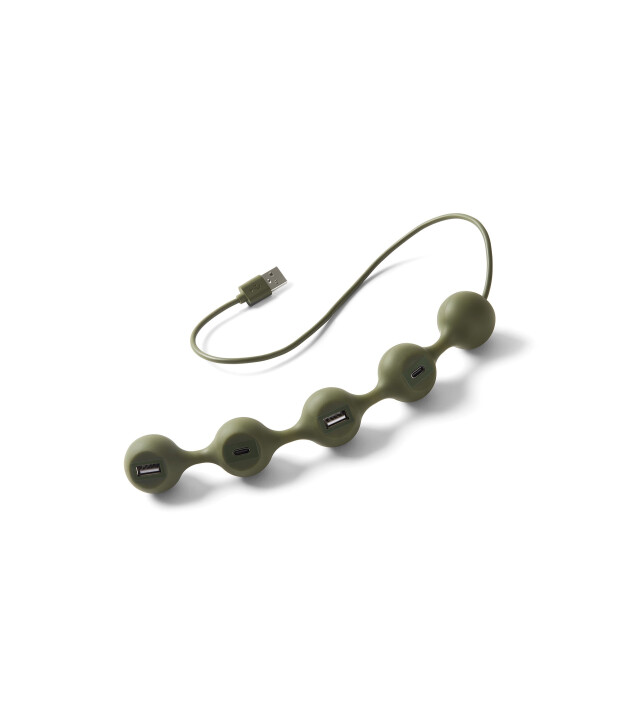 Lexon Peas Hub 2 Usb Çoğaltıcı // Khaki