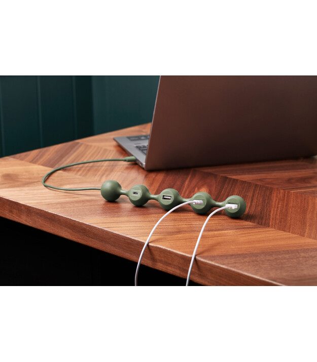 Lexon Peas Hub 2 Usb Çoğaltıcı // Khaki