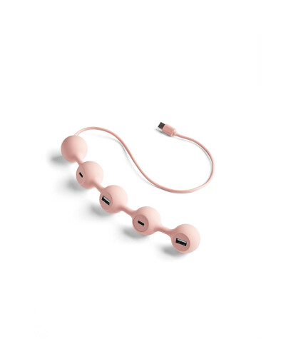 Lexon Peas Hub C USB Çoğaltıcı // Pembe