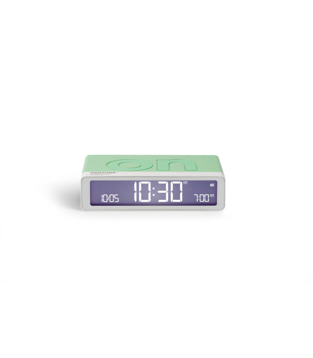 Lexon x Pantone Flip Alarm Saat (Şarjlı) // Mint