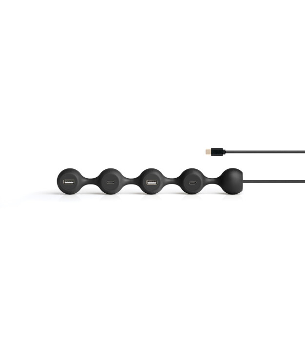 Lexon Peas Hub C USB Çoğaltıcı // Black