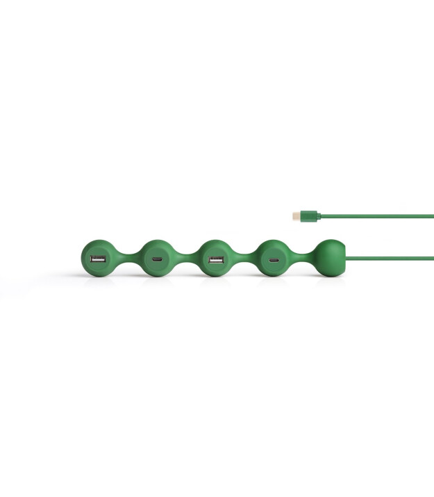 Lexon Peas Hub C USB Çoğaltıcı // Dark Green