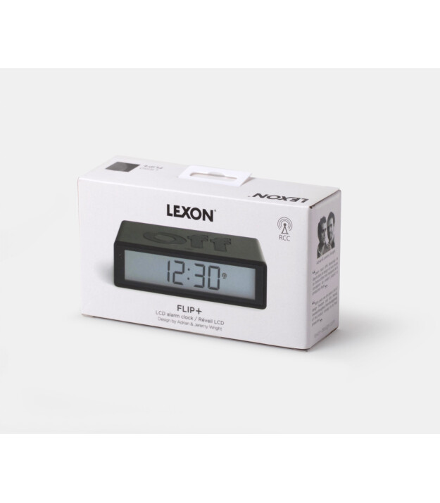 Lexon Flip Plus Alarm Saat // Dark Grey