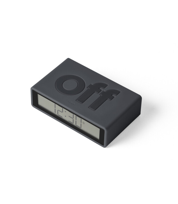 Lexon Flip Plus Alarm Saat // Dark Grey