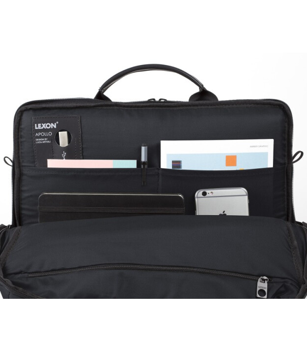 Lexon Apollo Bisiklet & Laptop &Ccedil;antası // Siyah