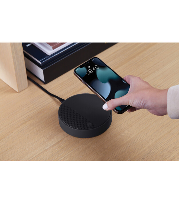 Lexon Oslo Energy + Kablosuz Şarj Cihazı ve Bluetooth Hoparl&ouml;r Siyah