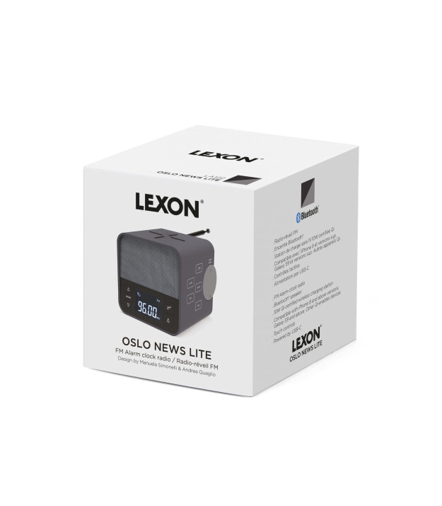 Lexon Oslo News Lite Bluetooth Hoparlör Radyo // Grey