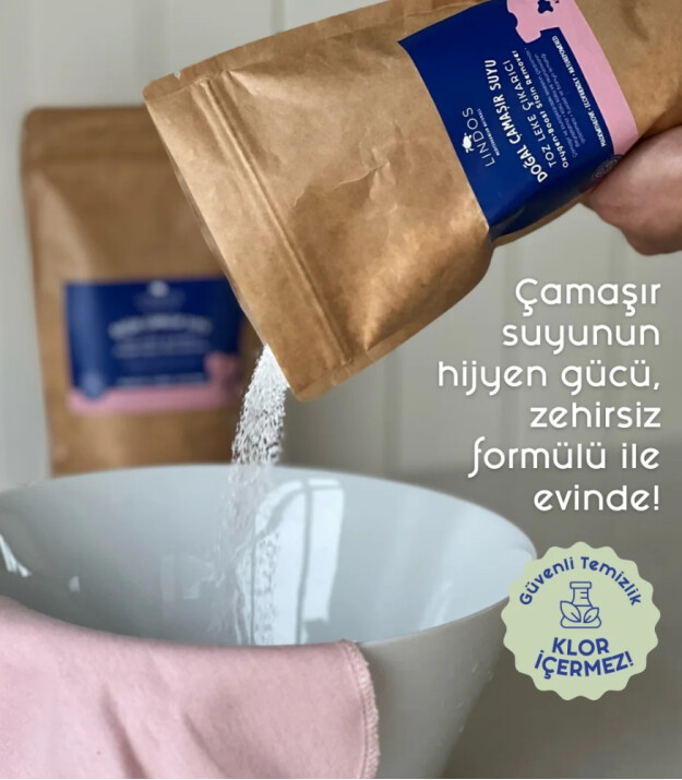 Lindos Doğal &Ccedil;amaşır Suyu Toz Leke &Ccedil;ıkarıcı