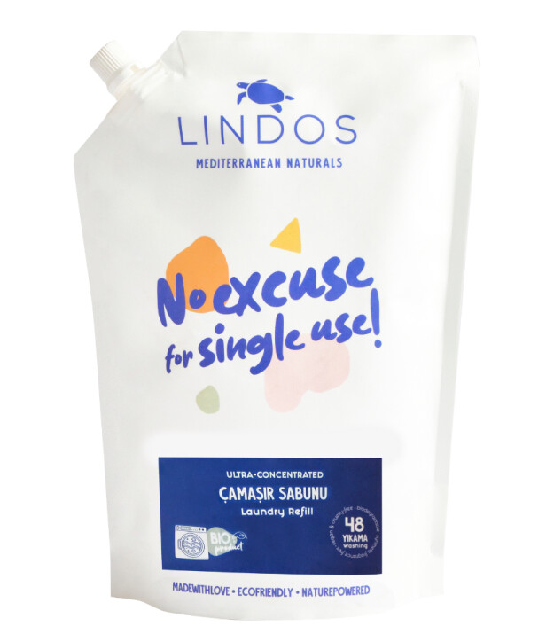 Lindos Çamaşır Makinesi Sabunu REFILL (1200 ml) // Gül & Itır