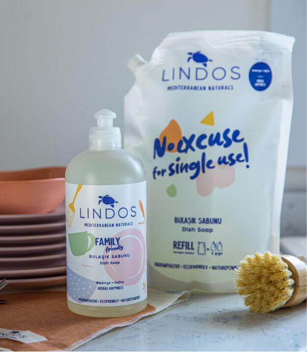 Lindos Bulaşık Makinesi Jel Temizleyici (600 ml)