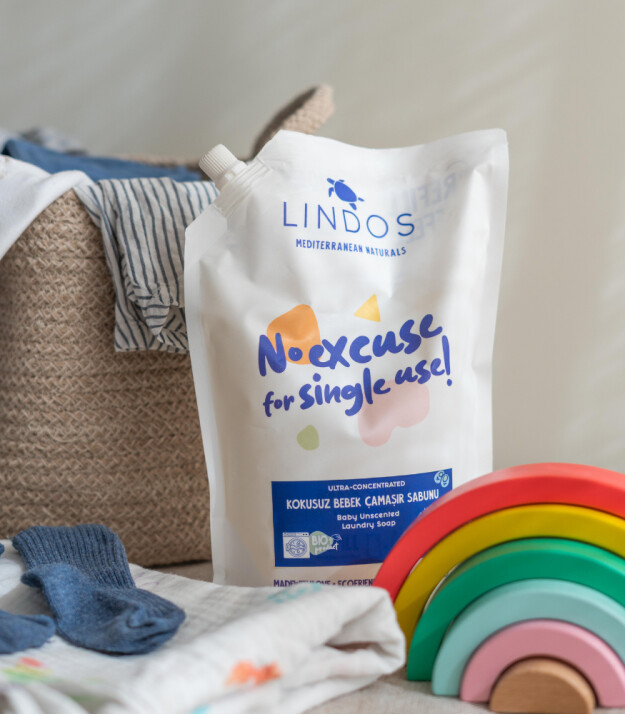 Lindos Çamaşır Makinesi Sabunu (600 ml) // Gül & Itır