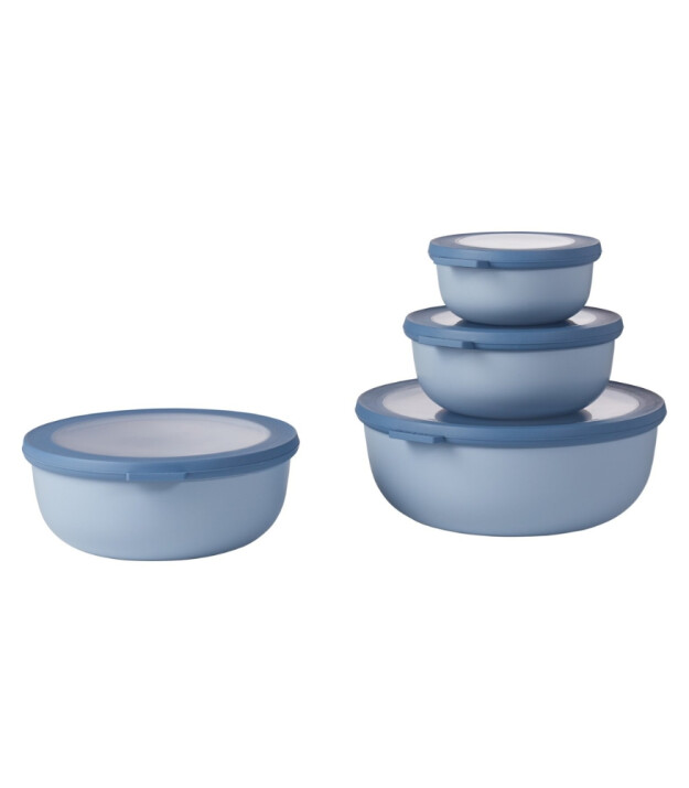 Mepal Set Cirqula Round (350+750+1250+2250 ml) // Nordic Blue