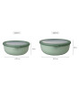 Mepal Set Cirqula Round (350+750+1250+2250 ml) // Nordic Blue