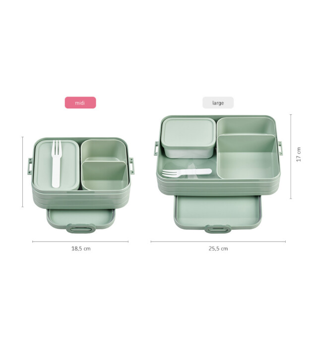 Mepal Take a Break Bento Lunch Box (Midi) // Nordic Sage