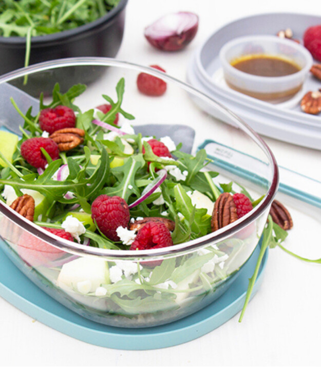 Mepal Ellipse Salad Box // Nordic Blue