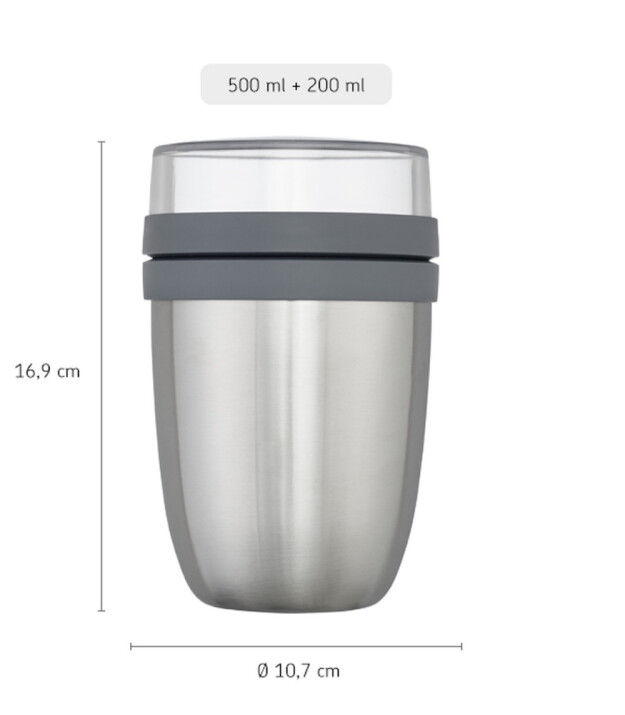 Mepal Ellipse Lunch Pot // Nordic Black