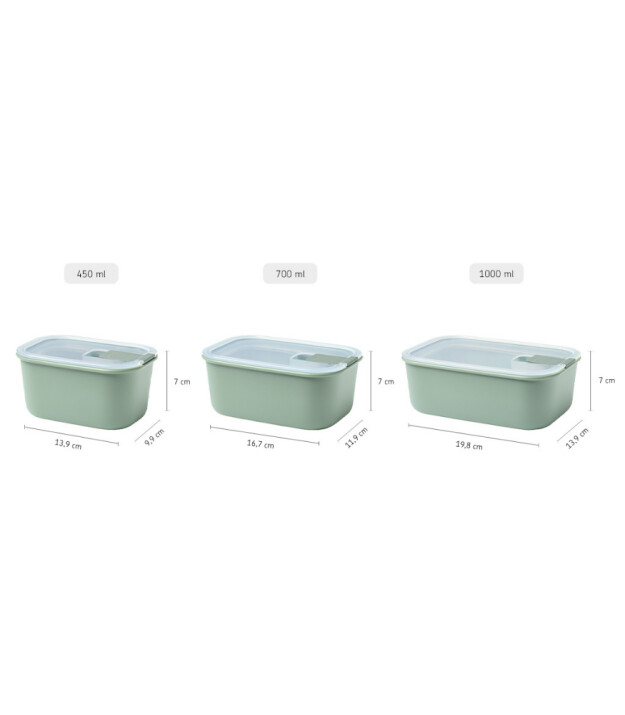 Mepal Easyclip Food Storage Box (1000 ml) // Nordic White
