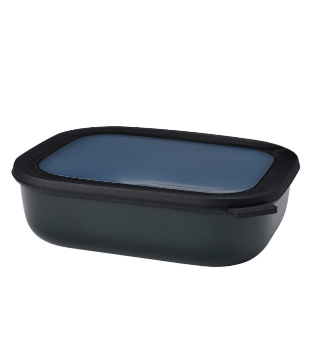 Mepal Cirqula Rectangular Multi Bowl (2000 ml) // Nordic Black