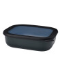 Mepal Cirqula Rectangular Multi Bowl (2000 ml) // Nordic Black