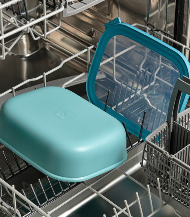 Mepal Cirqula Rectangular Multi Bowl (1500 ml) // Nordic Blue