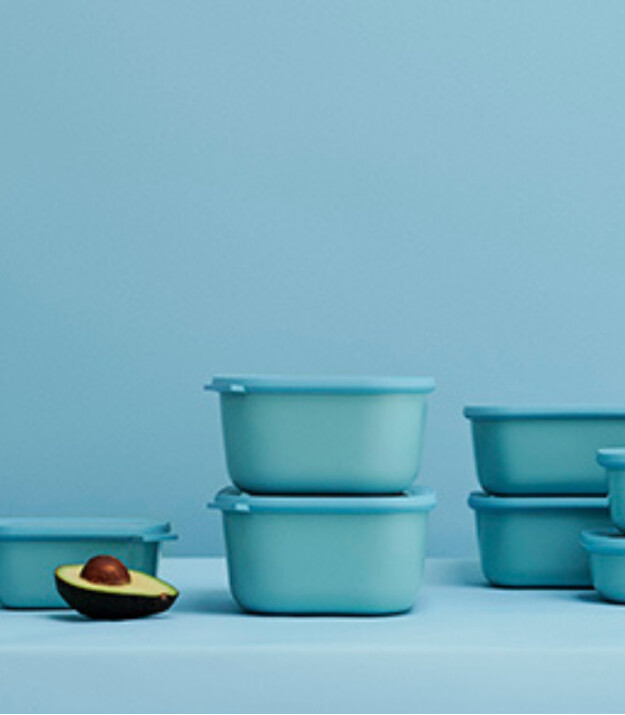 Mepal Cirqula Rectangular Multi Bowl (2000 ml) // Vivid Blue