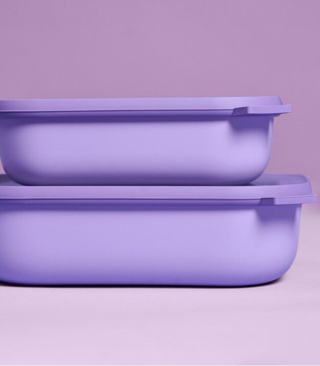 Mepal Cirqula Rectangular Multi Bowl (750 ml) // Vivid Mauve