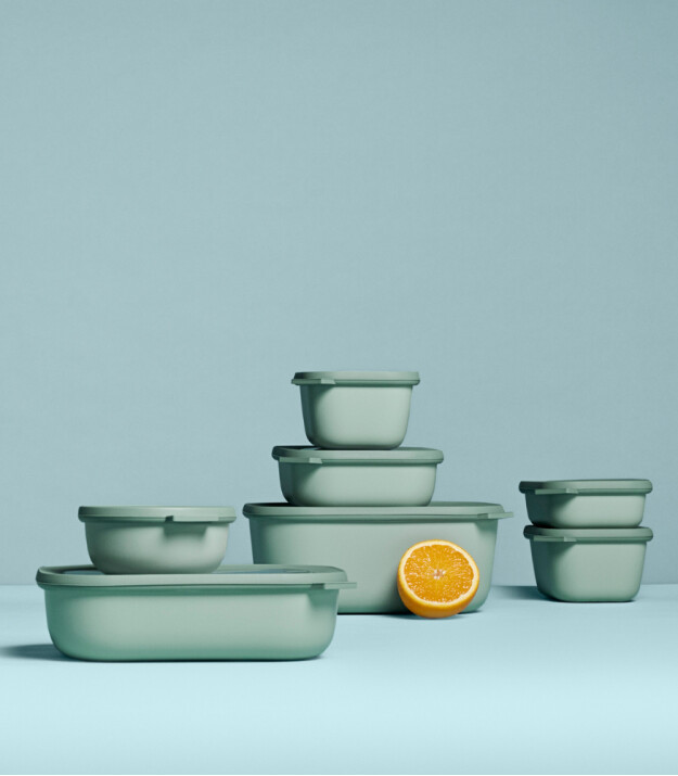 Mepal Cirqula Rectangular Multi Bowl (750 ml) // Nordic Blue