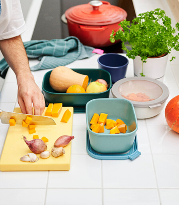 Mepal Cirqula Rectangular Multi Bowl (1500 ml) // Vivid Mauve