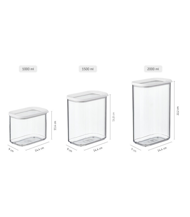 Mepal Modula Storage Box (1500 ml) // Black
