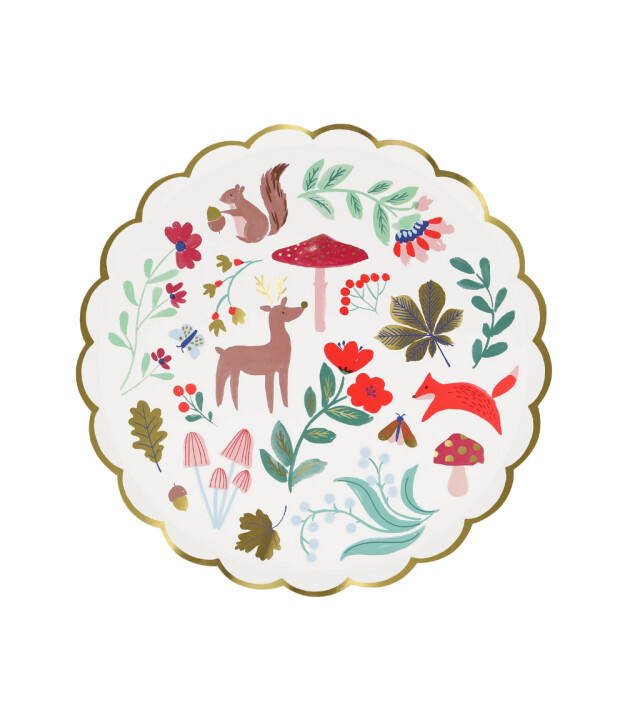 Meri Meri Parti Tabak (M) // Winter Woodland