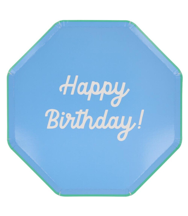 Meri Meri Parti Tabak (L) // Happy Birthday