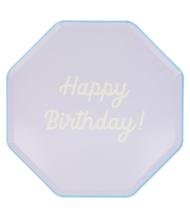 Meri Meri Parti Tabak (L) // Happy Birthday