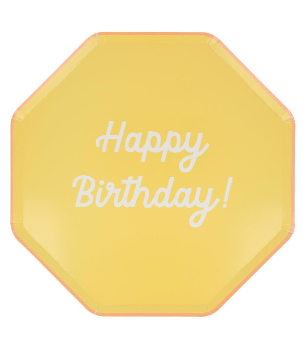 Meri Meri Parti Tabak (L) // Happy Birthday