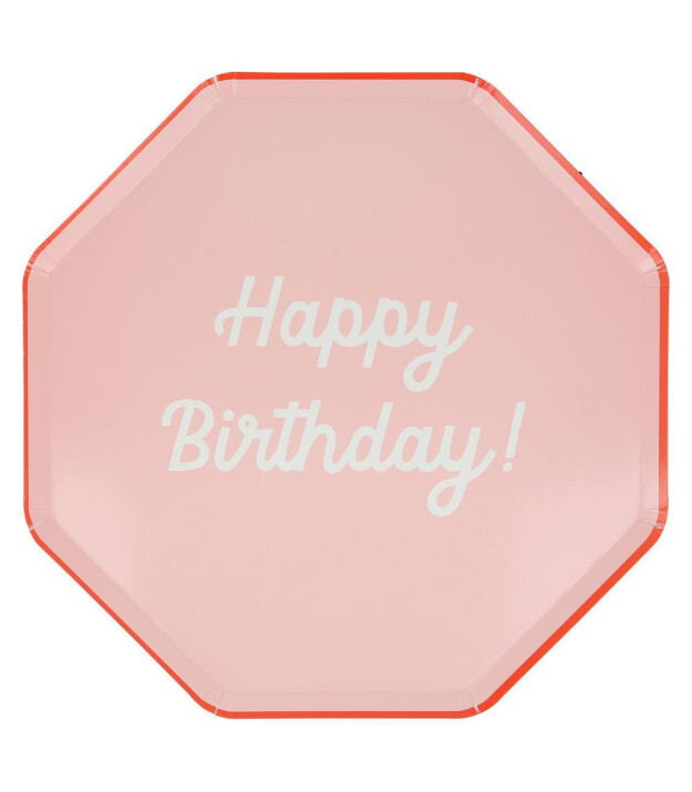 Meri Meri Parti Tabak (L) // Happy Birthday