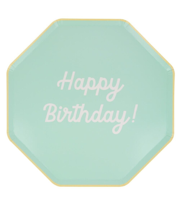 Meri Meri Parti Tabak (L) // Happy Birthday