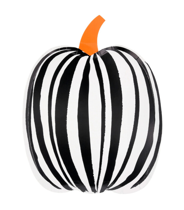 Meri Meri Parti Tabak // Çizgili Balkabağı