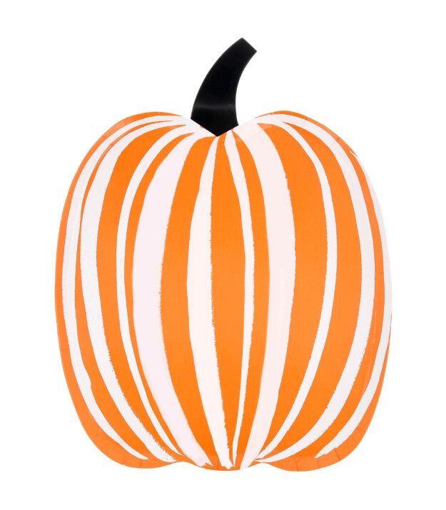 Meri Meri Parti Tabak // Çizgili Balkabağı