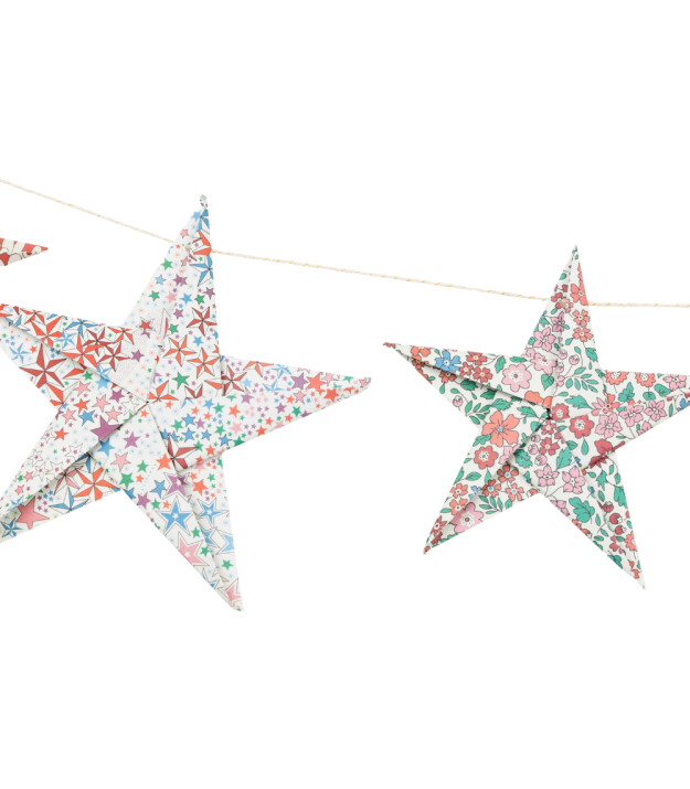 Meri Meri Asılan Süs // Liberty Edition - Origami Yıldız Garland