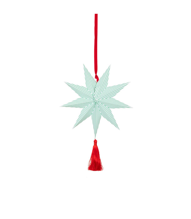 Meri Meri Asılan Süs // Şeritli Yıldız