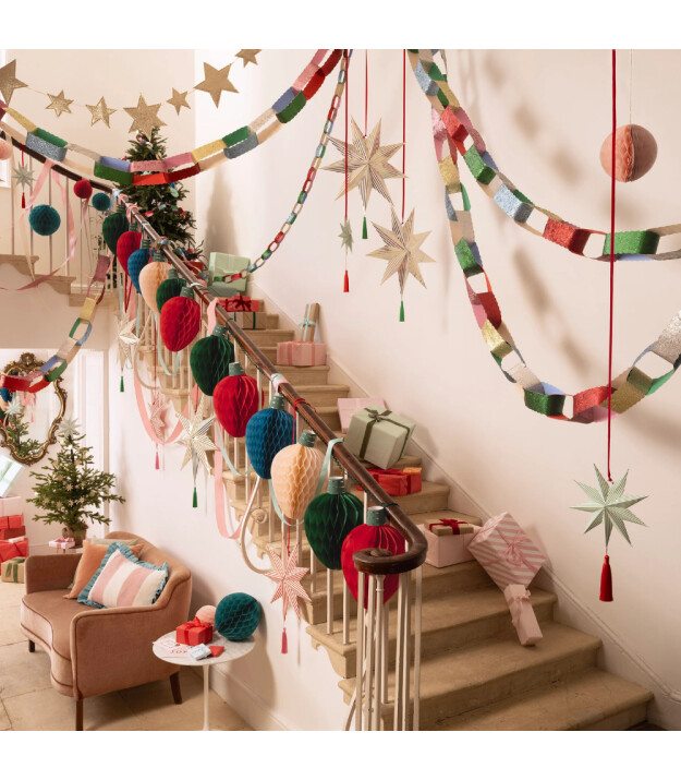 Meri Meri Asılan Süs // Şeritli Yıldız